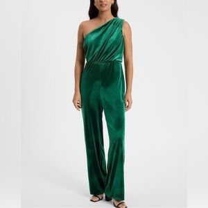 Express Emerald One-Shoulder Jumpsuit